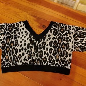 Animal Print Sweater, Size M